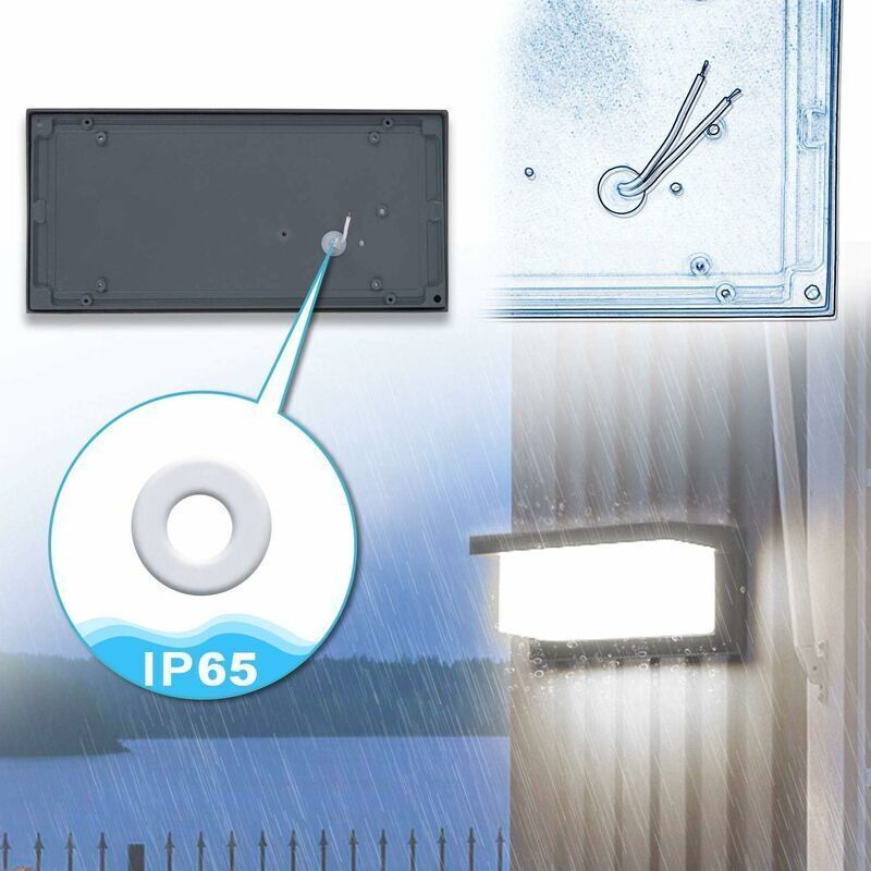 Modern Outdoor Wall Light LED 12W Waterproof IP65 Anthracite Aluminum Lighting Decoration Light for Yard Garden Patio Near Wall Path - Image 3