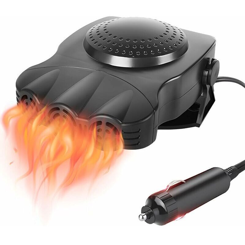 Heater and Cooling Fan, 12V 150W Windshield Defroster, 2 in 1 Car Heater Heating Cool Fan Electric Car Heater Fan - Image 1