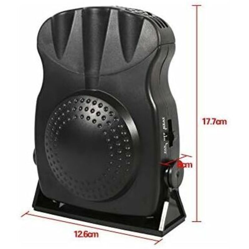 Heater and Cooling Fan, 12V 150W Windshield Defroster, 2 in 1 Car Heater Heating Cool Fan Electric Car Heater Fan - Image 2