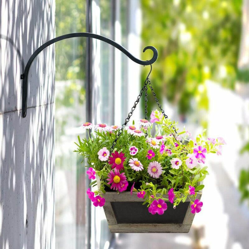 2 Pack Iron Hanging Plant Holder, Simple Wall Plant Hanger - Image 2