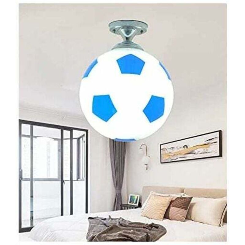 Football Ceiling Light, Children Room Chandelier, Indoor Lighting, Creative Personality Chandelier, Warm Lighting for Living Room, Dining Room, 20 cm - Image 2