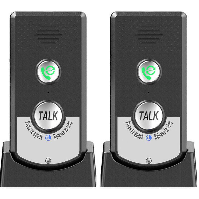 2 Pcs Wireless Home Intercoms, Two-Way Calling, Ultra Long Range Wireless Portable Voice Intercom for Seniors, Room-to-Room Communication, Ringtone - Image 1