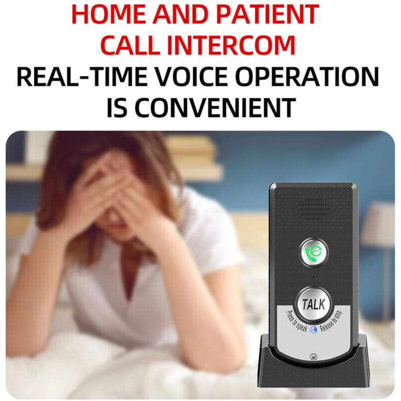2 Pcs Wireless Home Intercoms, Two-Way Calling, Ultra Long Range Wireless Portable Voice Intercom for Seniors, Room-to-Room Communication, Ringtone - Image 3