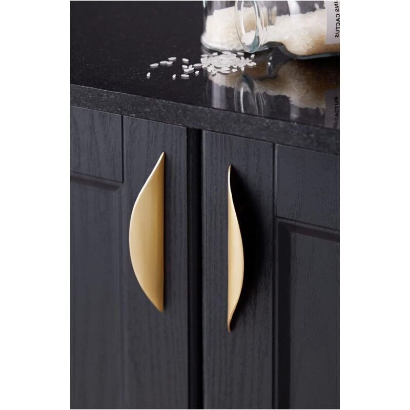 2 Pcs Furniture Knobs and Handles, Gold Furniture Handle, Gold Furniture Handle in Zinc Alloy, Hole Spacing, 32 mm - Image 2