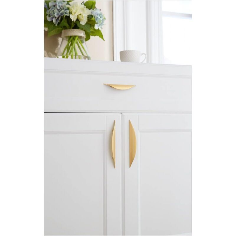 2 Pcs Furniture Knobs and Handles, Gold Furniture Handle, Gold Furniture Handle in Zinc Alloy, Hole Spacing, 32 mm - Image 4