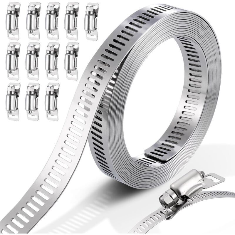 Hose Clamps, 304 Stainless Steel Hose Clamps, Adjustable Hose Clamps, Stainless Steel Hose Clamps - Image 1