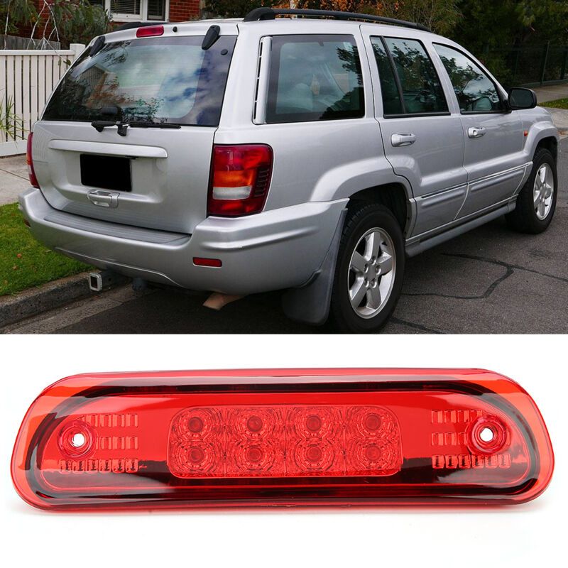 High-Mounted LED Brake Light 55155140AB Compatible with Jeep Grand Cherokee 1999-2004, Red - Image 3