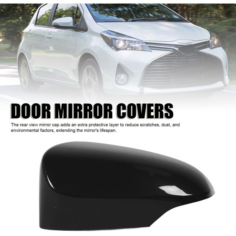 Black Side Mirror Cover, Shockproof and Scratch-Resistant for Vehicle, Left Side, 87945 0D909 - Image 3