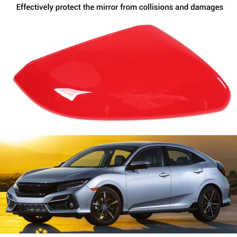 Mirror Cover with Reinforced Anti-Collision Protection and Weather Resistance Compatible with Honda Civic 2016-2021 Red Right 76201 TBA A11 - Image 4