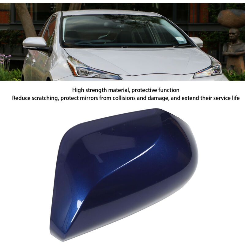 Exterior Mirror Cover Made of High-Strength Material for Rearview Mirror Decoration, Blue, Left, 87945-47060 - Image 3