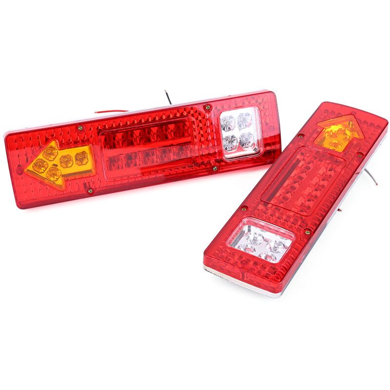 2 x 12V 19 LED Rear Lights, Brake Lights, Stop Lamp, Indicator for Car, Truck, Red - Image 2