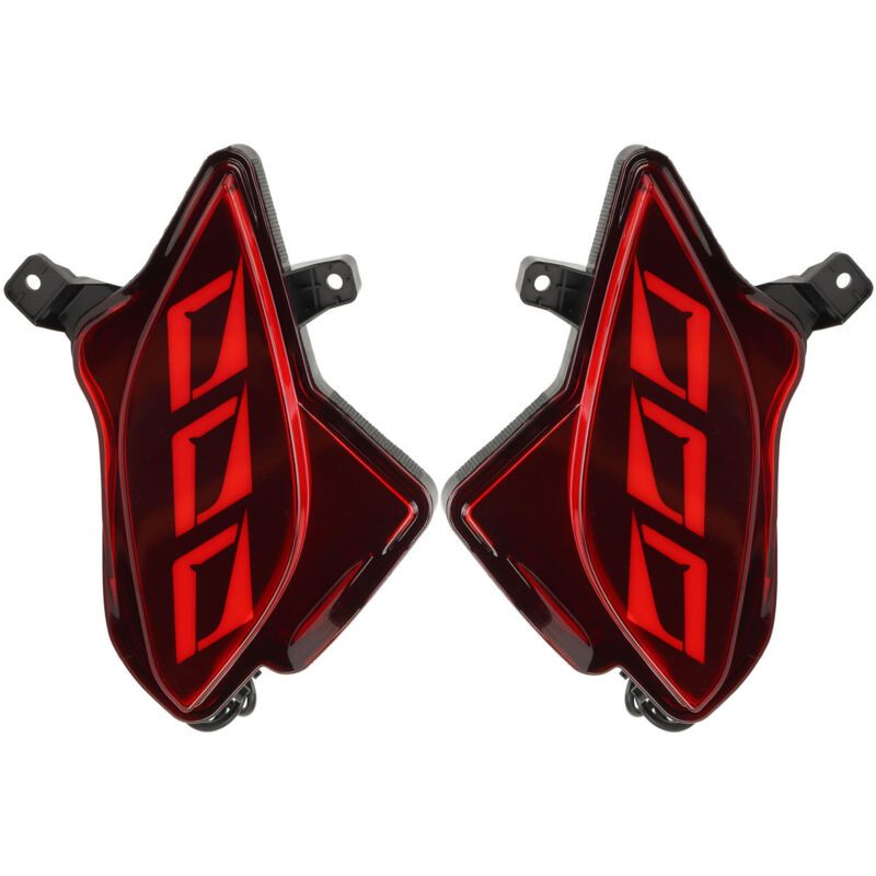 Red Rear Bumper Reflector Light, Brake Light, Position Light and Sequential Turn Signal Compatible with Highlander 2020 to 2023 - Image 1