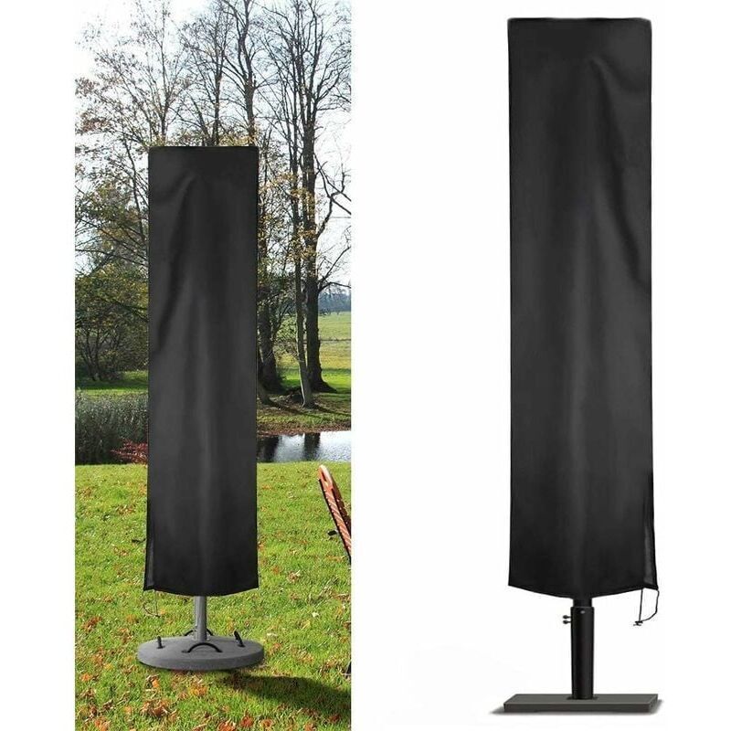 Waterproof 210D Oxford Cantilever Parasol Cover, Garden Parasol Cover, Protective Cover for Cantilever Parasol, 240 x 57 x 57 cm - Image 1