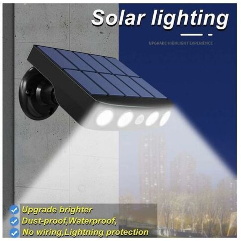 2 Pcs Outdoor Solar Light, Outdoor Solar Light with Motion Sensor, 360 Degree Outdoor Solar Spotlight, 1200mAh, Waterproof Outdoor Solar Garden - Image 4