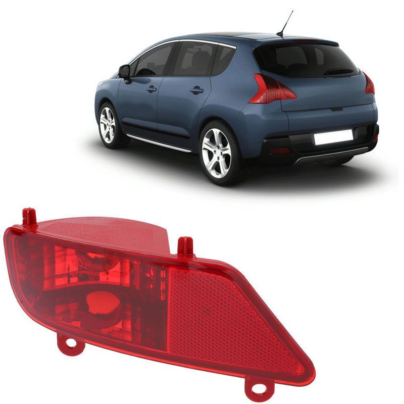 Car Rear Fog Light, Replacement Car Accessories Compatible with Peugeot 3008 5008 2009-2016, Left - Image 1