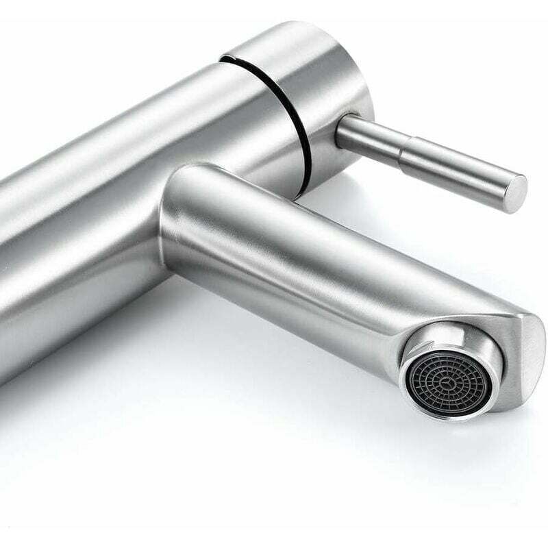 Bathroom Faucet Cold Water Only Sink Faucet Chrome Plated Surface Durable Copper Hand Wash Faucet Removable Aerator Cartridge Convenient to Clean or - Image 3