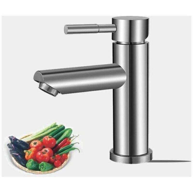 Bathroom Faucet Cold Water Only Sink Faucet Chrome Plated Surface Durable Copper Hand Wash Faucet Removable Aerator Cartridge Convenient to Clean or - Image 4