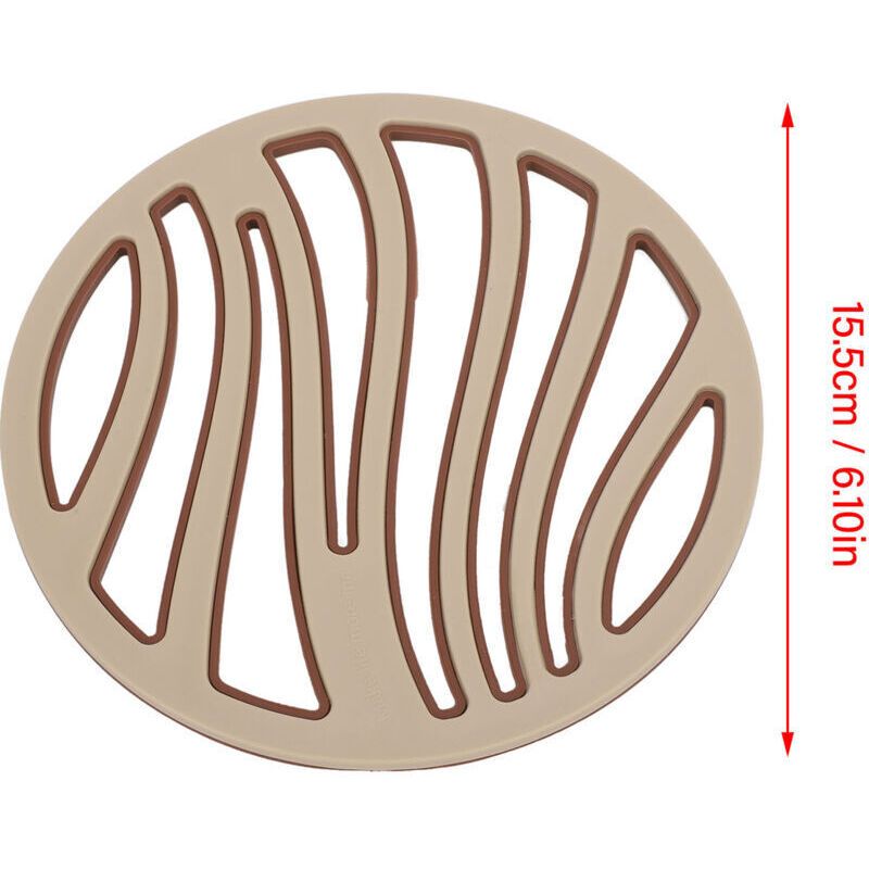 6 Pcs Stylish Insulated Heat Resistant Trivets Silicone PP Non-Slip Anti-Scald Placemats for Home Cafe Restaurant - Image 2