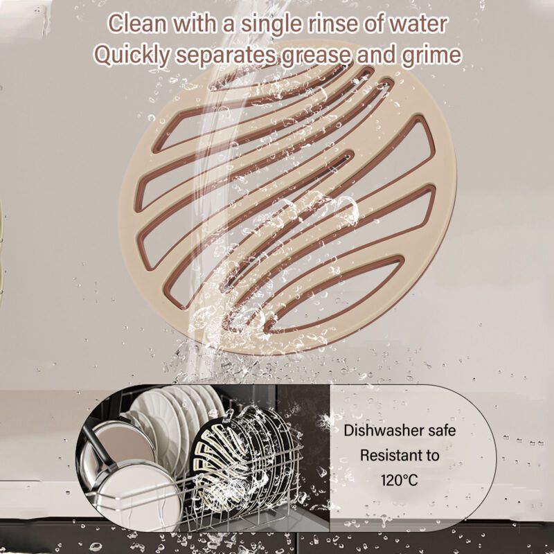 6 Pcs Stylish Insulated Heat Resistant Trivets Silicone PP Non-Slip Anti-Scald Placemats for Home Cafe Restaurant - Image 4