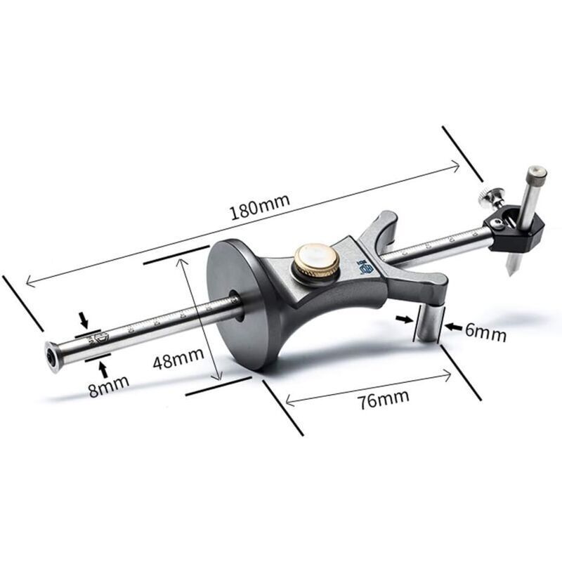 Marking Gauge Parallel Line Scribing Device Multi-Function Marking Tool Woodworking Tools - Image 2