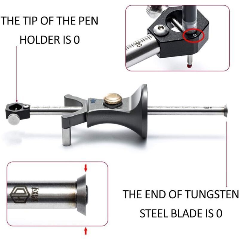 Marking Gauge Parallel Line Scribing Device Multi-Function Marking Tool Woodworking Tools - Image 4