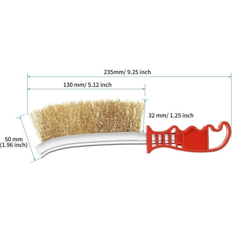 6 Pcs Wire Brushes Stainless Steel Brass Wire Brush for Automotive Welding Slag Cleaning Rust Scrubbing Brush - Image 4