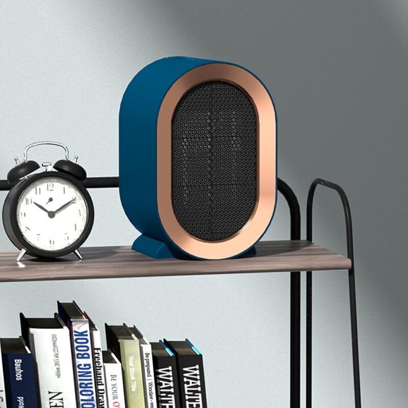 Bathroom Fan Heater Mini Space Heater Portable Ceramic Fan Heater Quiet Electric Mobile Electric Heaters for Home and Small Office 1200W, De - Image 2