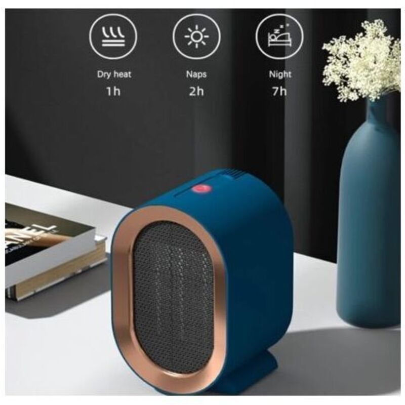 Bathroom Fan Heater Mini Space Heater Portable Ceramic Fan Heater Quiet Electric Mobile Electric Heaters for Home and Small Office 1200W, De - Image 3