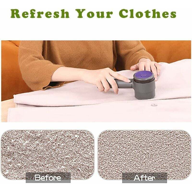 Electric Lint Brush, Portable Lint Brush, Multi-Fabric Lint Brush, Blue Purple - Image 2