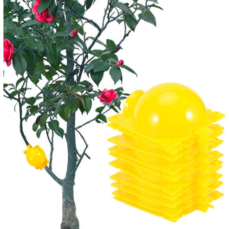 5 Sets Reusable Plant Grafting Cutting Rooting Device High Pressure Propagation Ball for Various Plants Yellow - Image 1