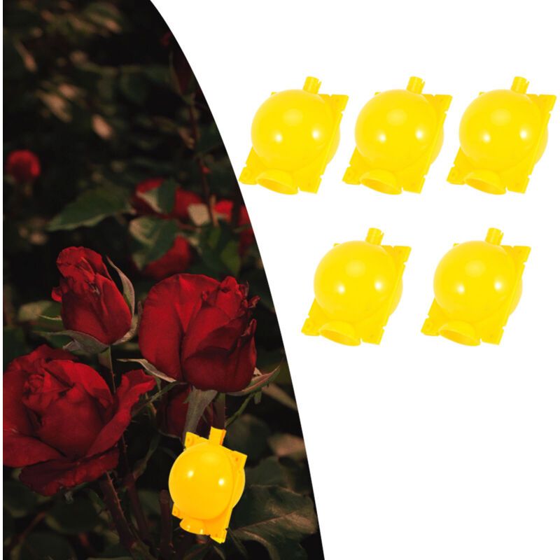 5 Sets Reusable Plant Grafting Cutting Rooting Device High Pressure Propagation Ball for Various Plants Yellow - Image 2