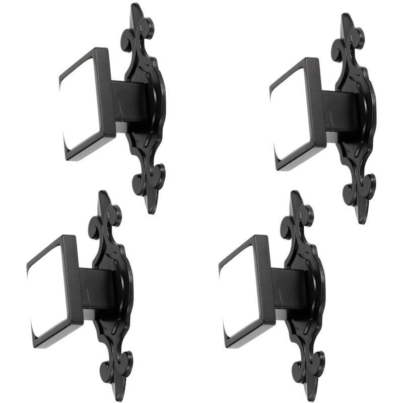 4 Pcs Zinc Alloy Wardrobe Drawer Pulls Handles Bright Chrome Furniture Hardware, 336 Matte Black White - Image 1
