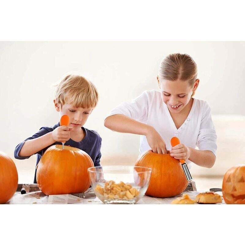 8 Pcs Halloween Pumpkin Carving Kit Professional Pumpkin Carving Knife Stainless Steel Pumpkin Carving Tools for Halloween Decoration Jack-O-Lantern - Image 4