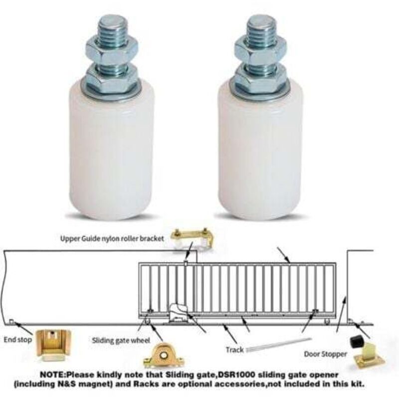 Sliding Gate Rail Guide Wheel, Nylon Wheel, Industrial Nylon Pulley, Various Specifications - Image 3