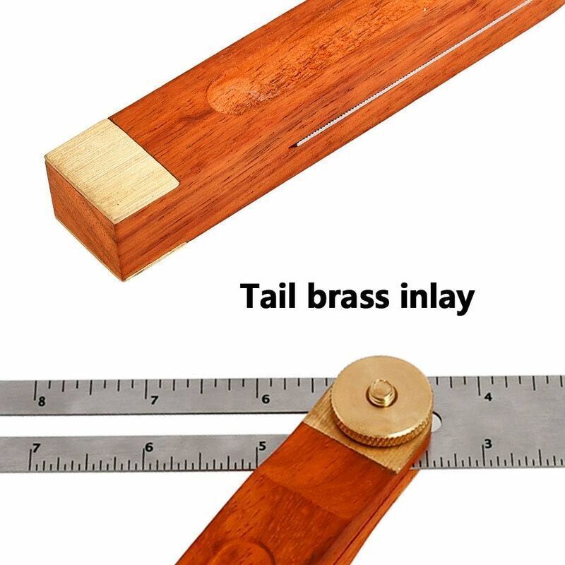 Sliding Bevel, Sliding T-Bevel, Carpenter Angle, Double-Sided Stop Angle, T-Schmiege Carpenter Stop Angle, 318 mm, 26 mm - Image 4