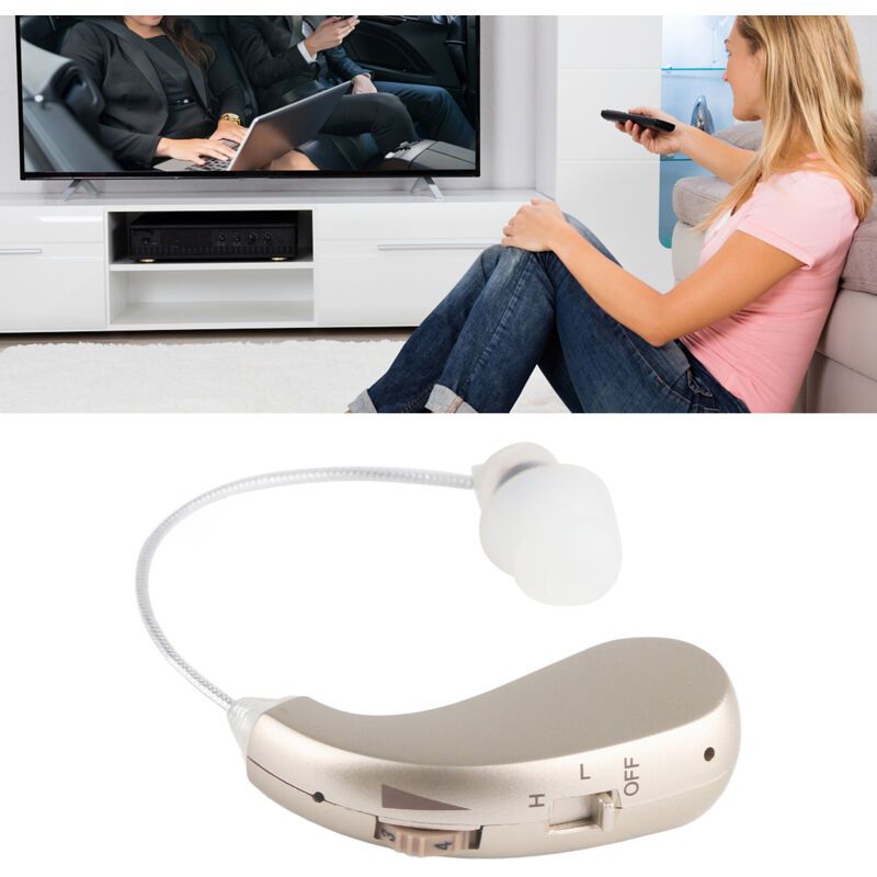 Bx 06 Rechargeable Hearing Aid, Amplifies Sound Volume, Ergonomic Fit, Silver - Image 1