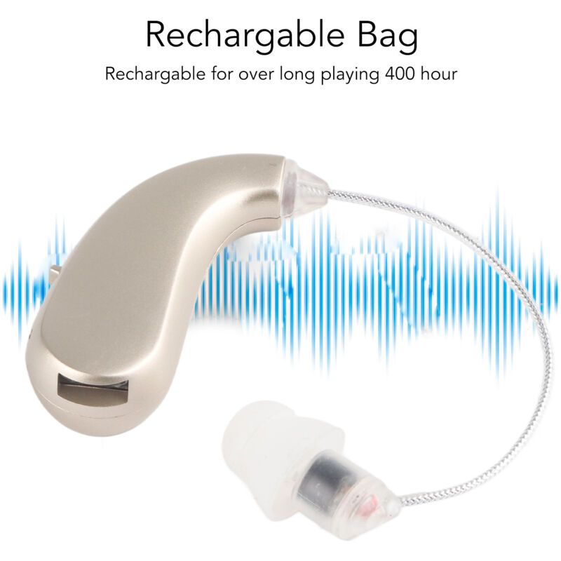 Bx 06 Rechargeable Hearing Aid, Amplifies Sound Volume, Ergonomic Fit, Silver - Image 2