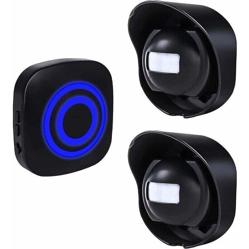 Doorbell with Motion Sensor, Wireless Outdoor Doorbell Kit with Infrared Motion Sensor and Plug-in Receivers and PIR Motion Detector - Image 1
