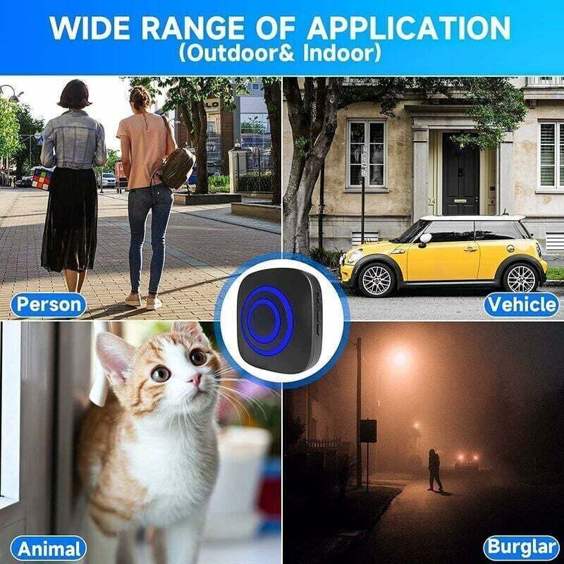 Doorbell with Motion Sensor, Wireless Outdoor Doorbell Kit with Infrared Motion Sensor and Plug-in Receivers and PIR Motion Detector - Image 4