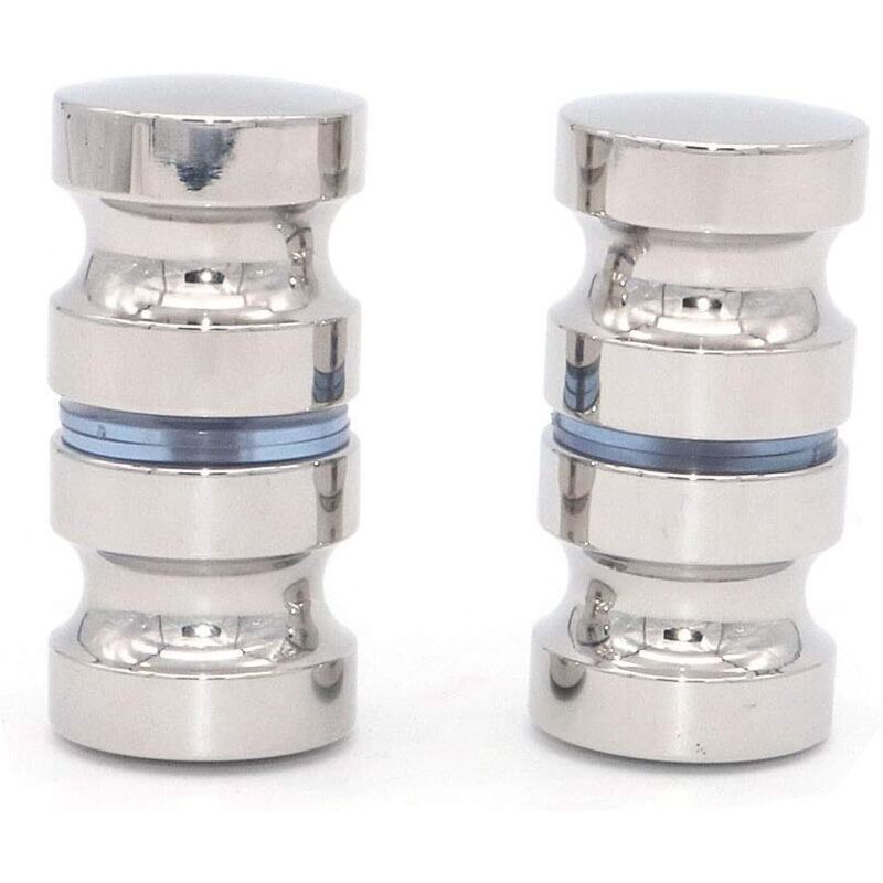 2 Pack 304 Stainless Steel Round Shower Door Knobs Polished Chrome - Image 4