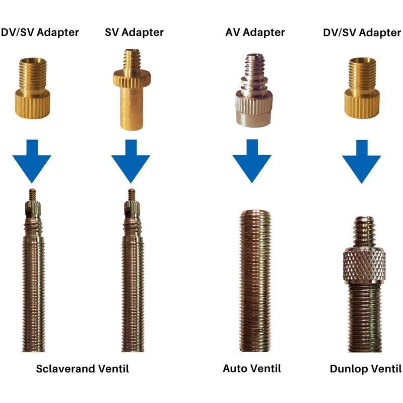 15 Pcs Bicycle Valve Adapter Set Reducer Tips Tire Inflator Adapter Set Ball Pump Needle Universal - Image 4