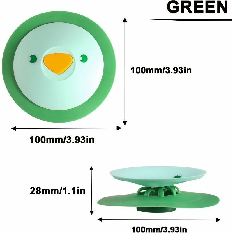 3 Pack Kitchen Sink Anti-Odor Floor Drain Shower Drain Stopper Silicone Bathtub Sink Plug for Tub Vanity Drain Laundry Kitchen Bathroom - Image 3