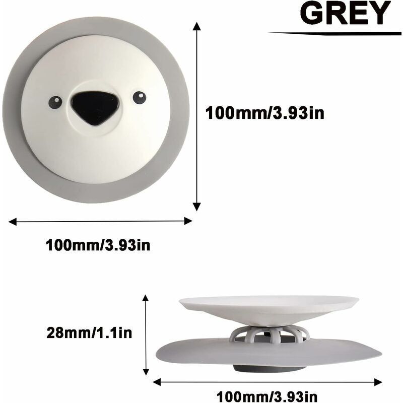 3 Pack Kitchen Sink Anti-Odor Floor Drain Shower Drain Stopper Silicone Bathtub Sink Plug for Tub Vanity Drain Laundry Kitchen Bathroom - Image 4