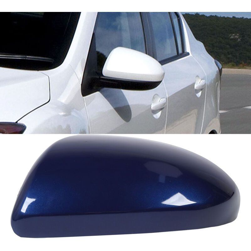 Replacement Rearview Mirror Cover Compatible with Mazda 2007-2014 Dark Blue Left - Image 2
