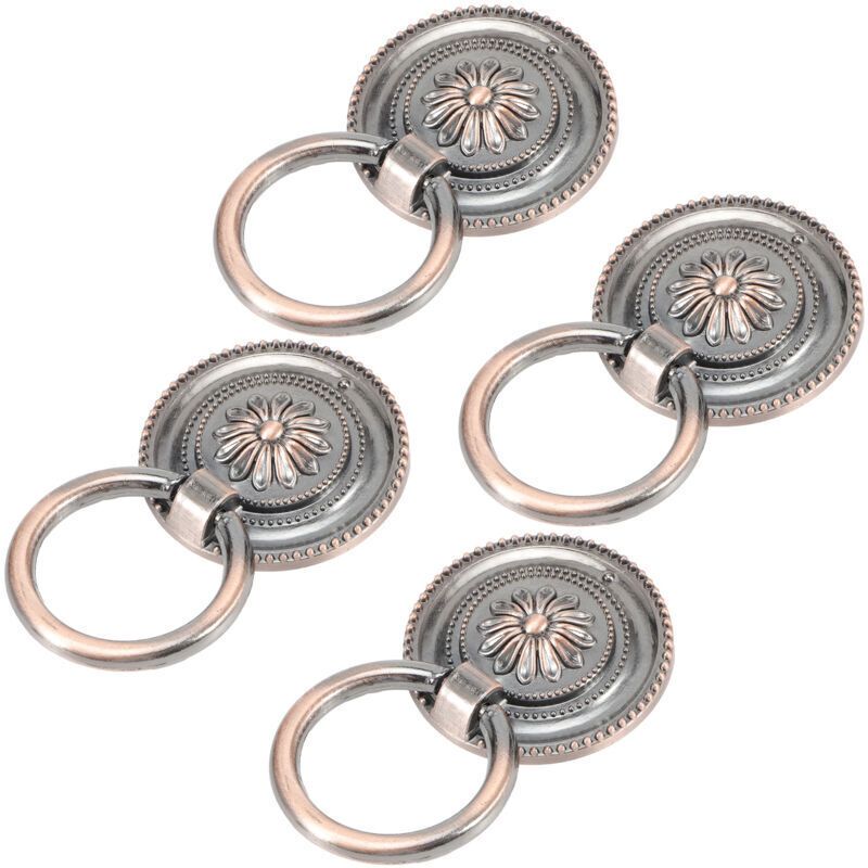 4 Pcs Antique Zinc Alloy Cabinet Door Handles Antique Bronze Hardware - Image 2