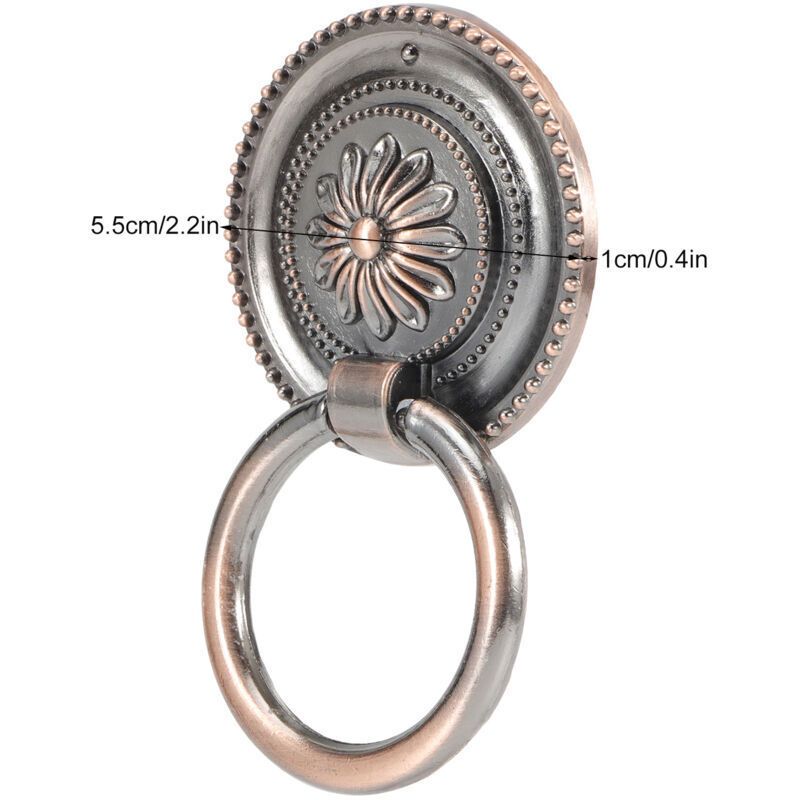 4 Pcs Antique Zinc Alloy Cabinet Door Handles Antique Bronze Hardware - Image 3