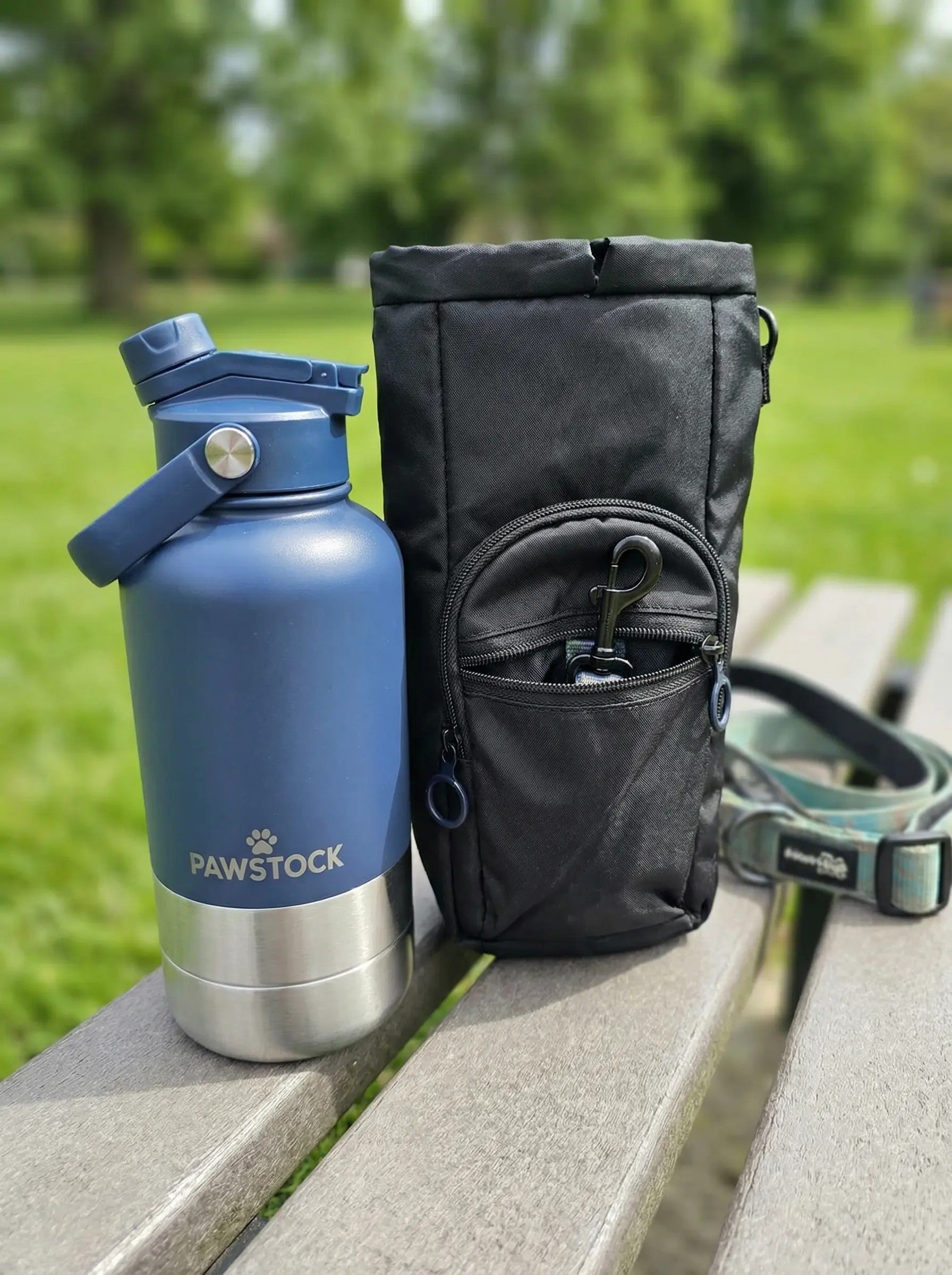 Pawstock Dog Walking Carrier Bag – Bottle & Essentials - Image 1