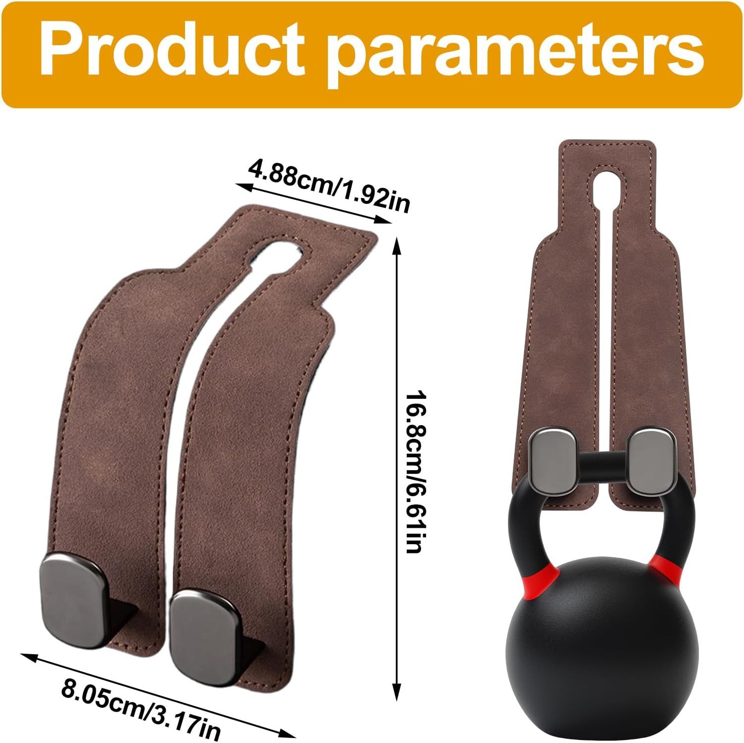 Car Purse Hook Purse Hook for Car Seats Headrest Car Seat Hooks,Heavy Duty Vehicle Organizer for Handbags, Groceries, Purses, Keep Car Tidy (Brown, 4 Pack) - Image 2