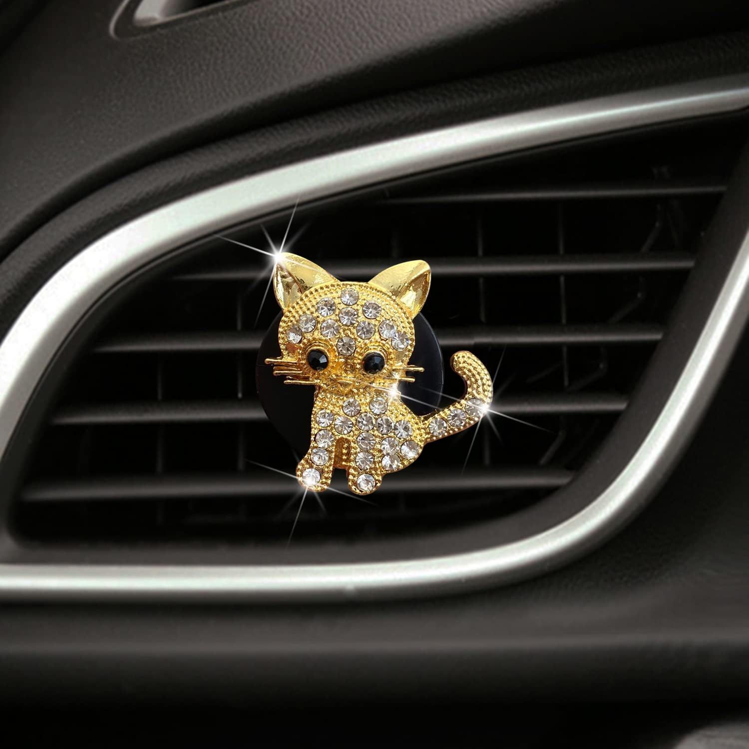 Bling Rhinestone Car Air Vent Clip,Car Air Freshener Vent Clips,Car Air Conditioning Outlet Clip Decorative,Bling Car Accessories Car Interior Decoration Charm,Cute Car Decor - Image 4