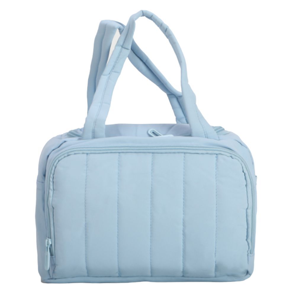 2026 New Quilted Insulated Lunch Bag, Large Capacity Handheld Meal Tote, Portable Thermal Cooler Bento Box Carrier for Office Workers & Students(Blue) - Image 1